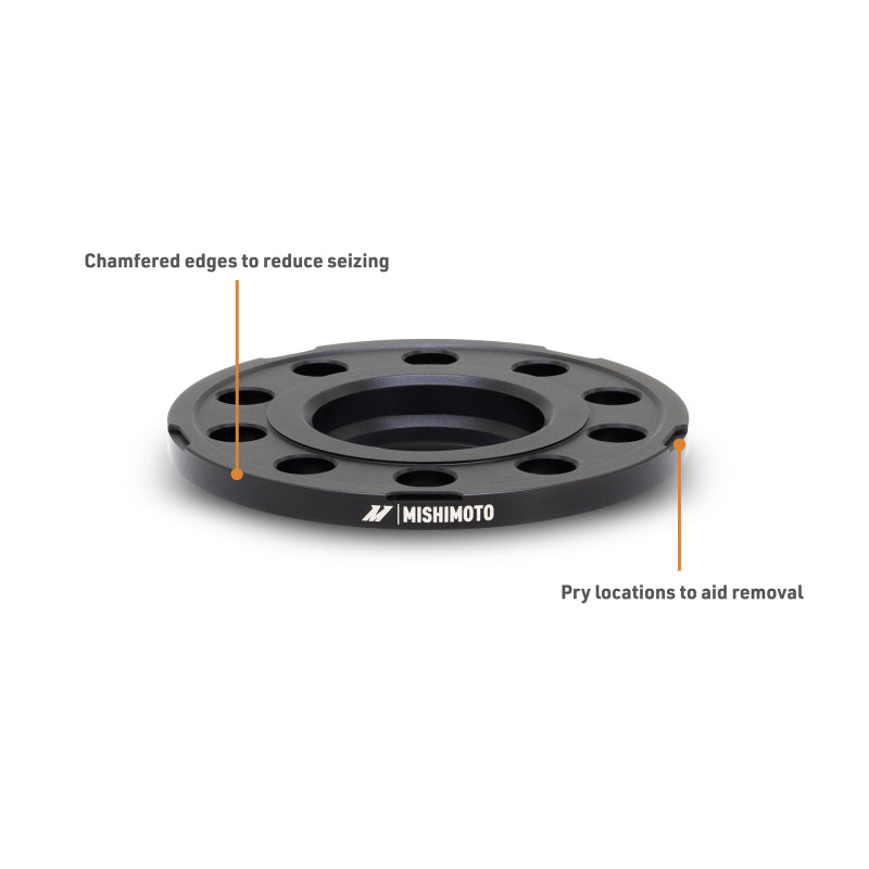 Mishimoto Wheel Spacers - 5x120 - 72.6 - 10 - M14 - Black - MMWS-014-100BK