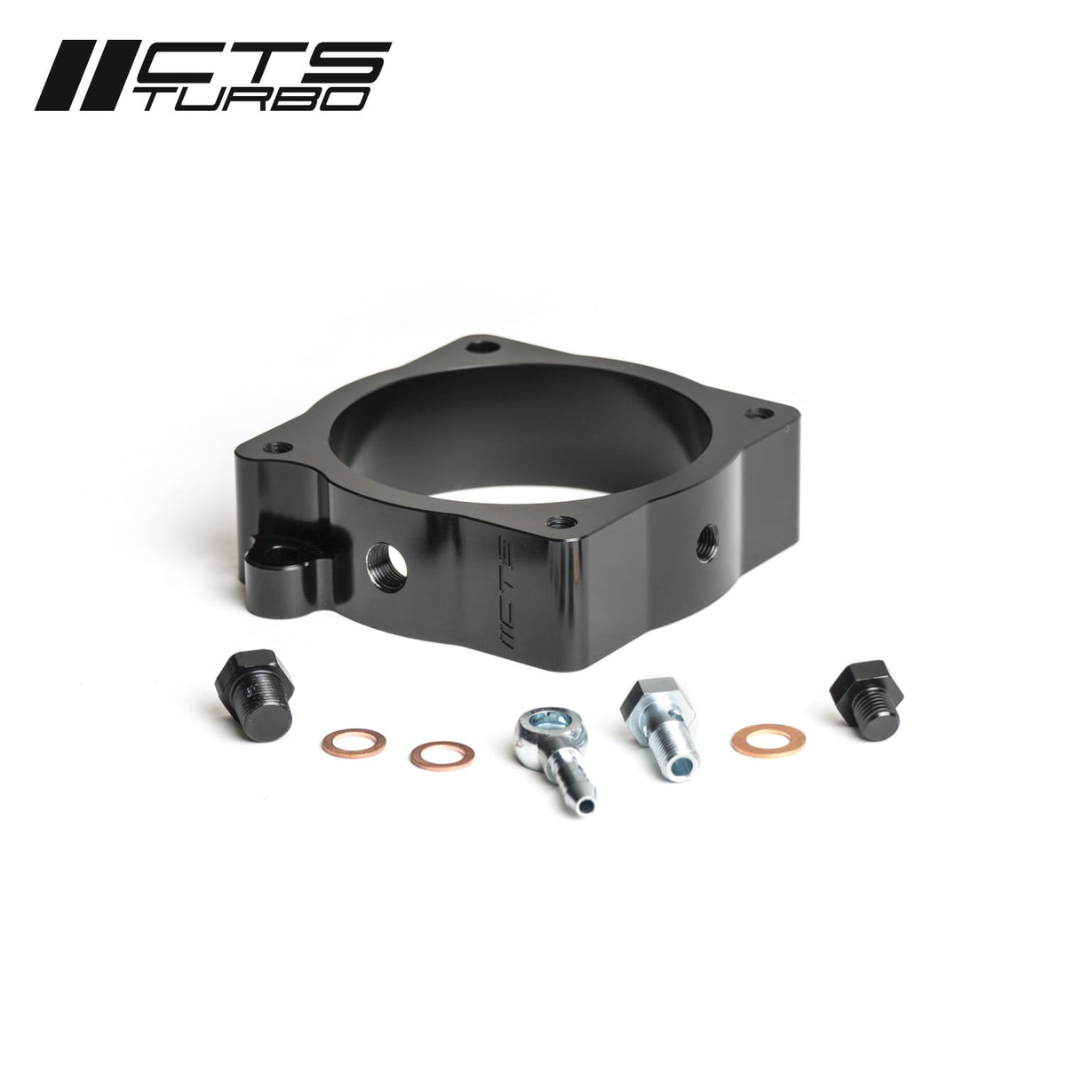 CTS Turbo RS3/TTRS (8V.2/8S) 2018+ Throttle Body Spacer with Boost Tap and Meth Injection Port