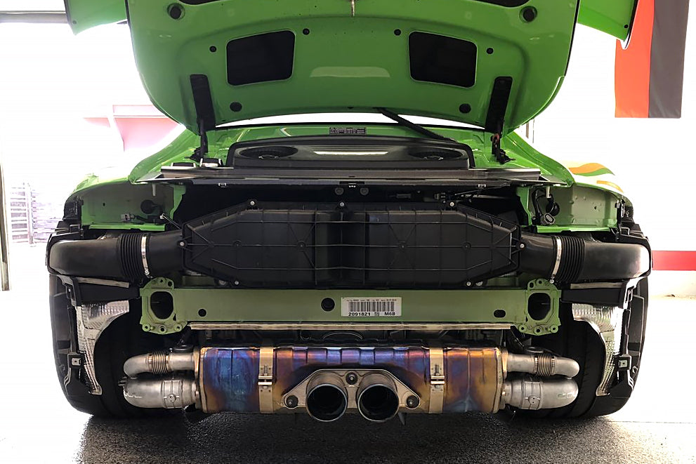 SOUL Porsche 991 GT3 / GT3 RS / 911R Valved Side Muffler Bypass Pipes