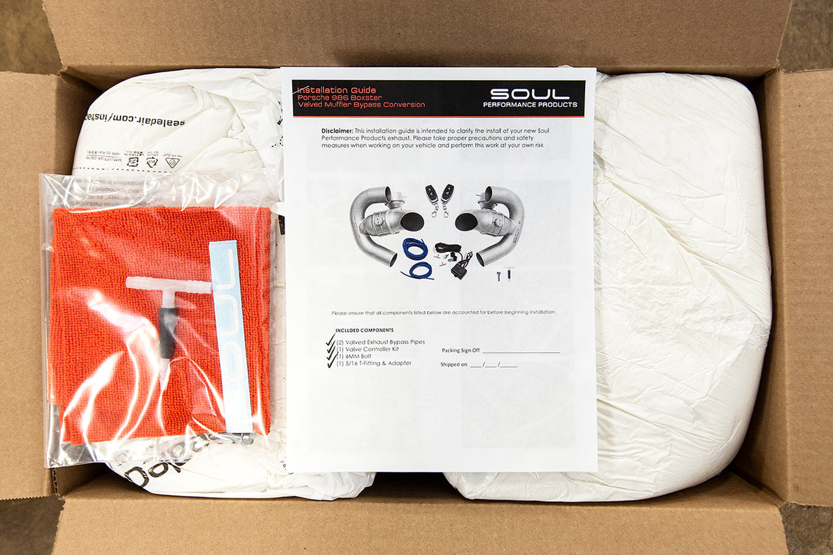 SOUL Porsche 986 Boxster Valved Muffler Bypass Conversion
