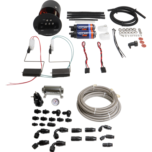 DeatschWerks 92-06 BMW 3-Series E36/E46 X2 Module with DW420 Pumps and PTFE Plumbing Kit - 9-421-629-7070