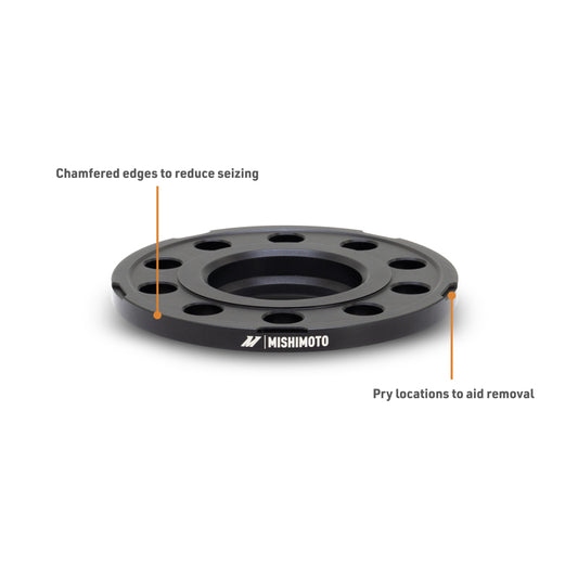 Mishimoto Wheel Spacers - 5x112 - 66.5 - 12 - M14 - Black - MMWS-015-120BK