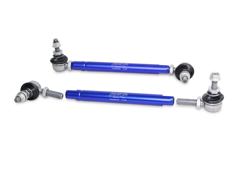 SuperPro 2004 Mazda 3 i Front HD Adjustable End Link Set (10mm Studs 254mm to 305mm) - TRC10200