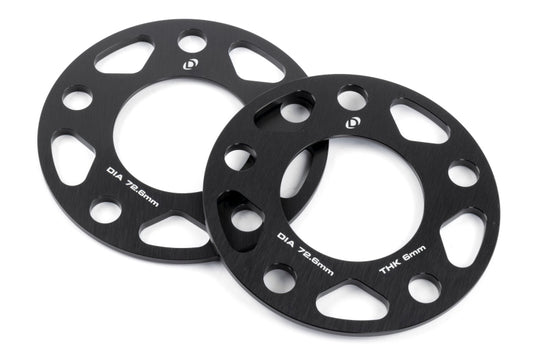 Dinan Wheel Spacers - 5x120 - 72.6mm CB - 6mm Thick (Set of 2) - D210-2036