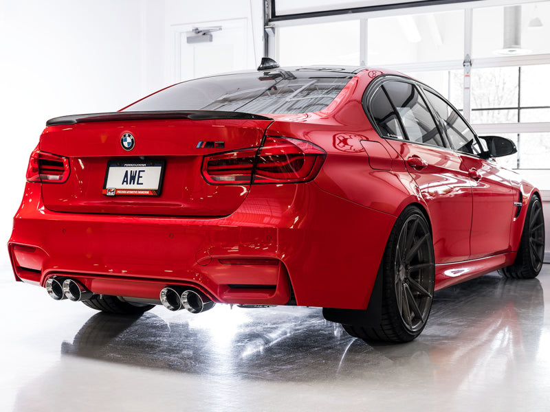 AWE Tuning BMW F8X M3/M4 SwitchPath Cat-Back Exhaust - Diamond Black Tips - 3025-43074