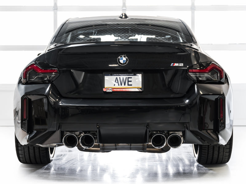 AWE Tuning 23-24 BMW G87 M2 Track Edition Exhaust - Chrome Silver Tips - 3020-42487