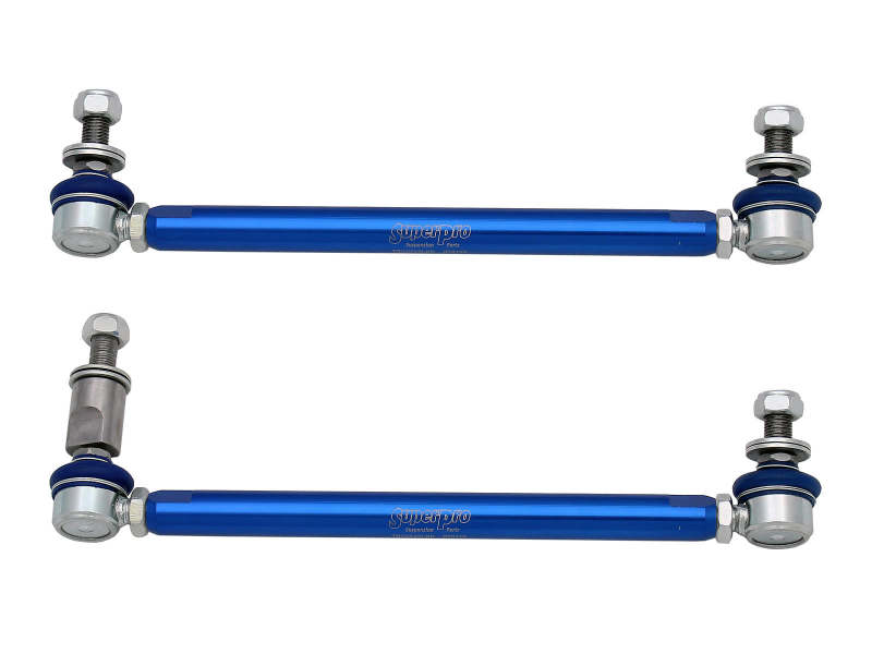 SuperPro 2015 Audi A3 Quattro Premium Front HD Adjustable End Link Set w/ DCC Adapter - TRC4301