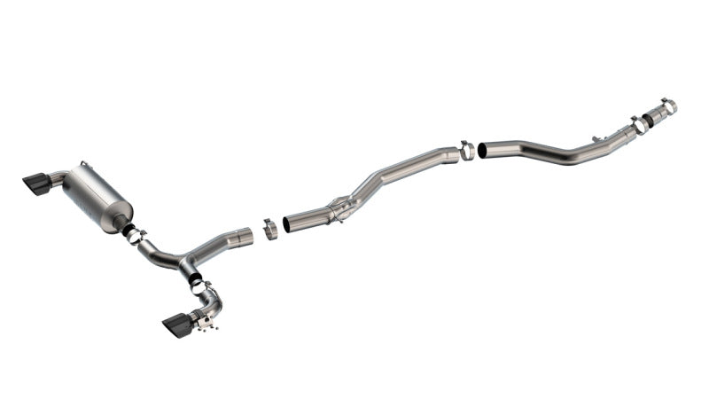 Borla 20-25 Toyota GR Supra ATAK Cat-Back Exhaust System w/ Black Chrome Tips - 140826BC