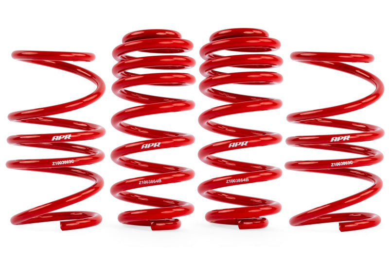 APR 22-26 Volkswagen Golf R (MK8) Roll-Control Lowering Springs - Red - SUS00017