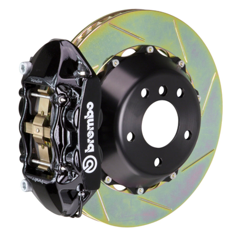 Brembo 19+ 330i Rear GT BBK 4 Piston Cast 380x28 2pc Rotor Slotted Type1-Black - 2P2.9064A1