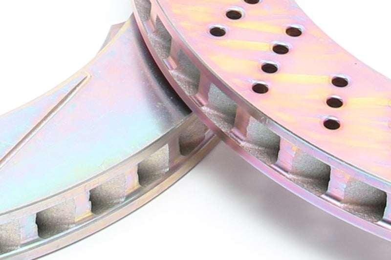 Dinan BMW M2/M3/M4/M5/M6 (E60/E63/E64/E90/E92/E93/F80/F82/F83/F87) 380x28mm Slotted Rotor Set - Rear - D230-0603