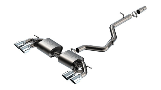 Borla 22-25 Volkswagen Golf R S-type Cat-Back Exhaust - Dual 4.5in Stainless Tips - 141029