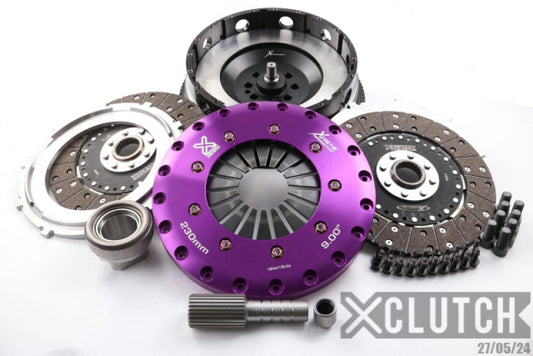 XClutch 07-10 BMW 335i Base 3.0L 9in Twin Solid Organic Clutch Kit (8 Bolt/PB in Input Shaft) - XKBM23595-2G