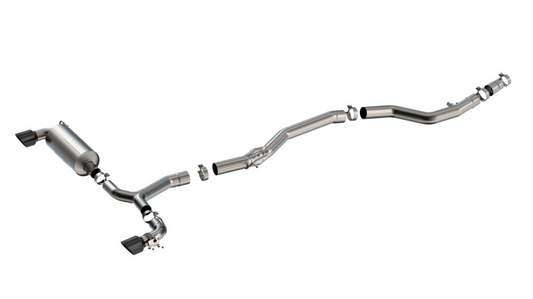 Borla 20-25 Toyota GR Supra ATAK Cat-Back Exhaust System w/ Black Chrome Tips - 140826BC