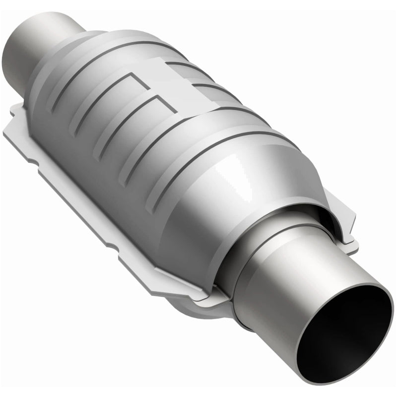 MagnaFlow Conv Univ 2.25in Inlet/Outlet Center/Center Round 9in Body L x 5.125in W x 13in Overall L - 51205
