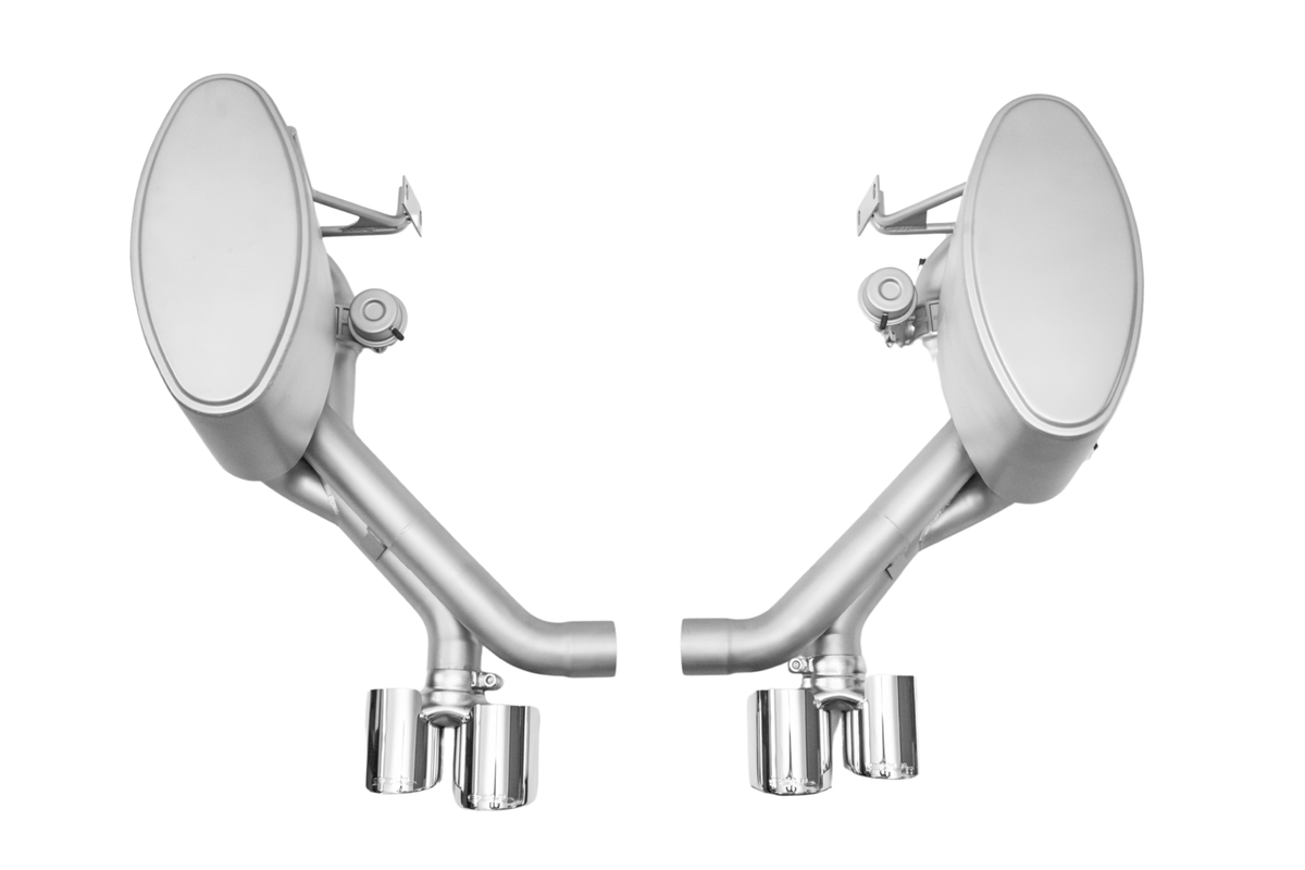 SOUL Porsche 997.2 Carrera Valved Side Mufflers