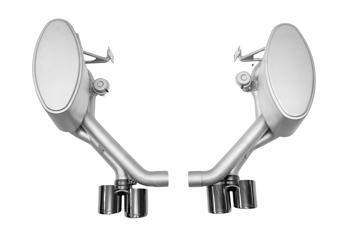 SOUL Porsche 997.2 Carrera Valved Side Mufflers