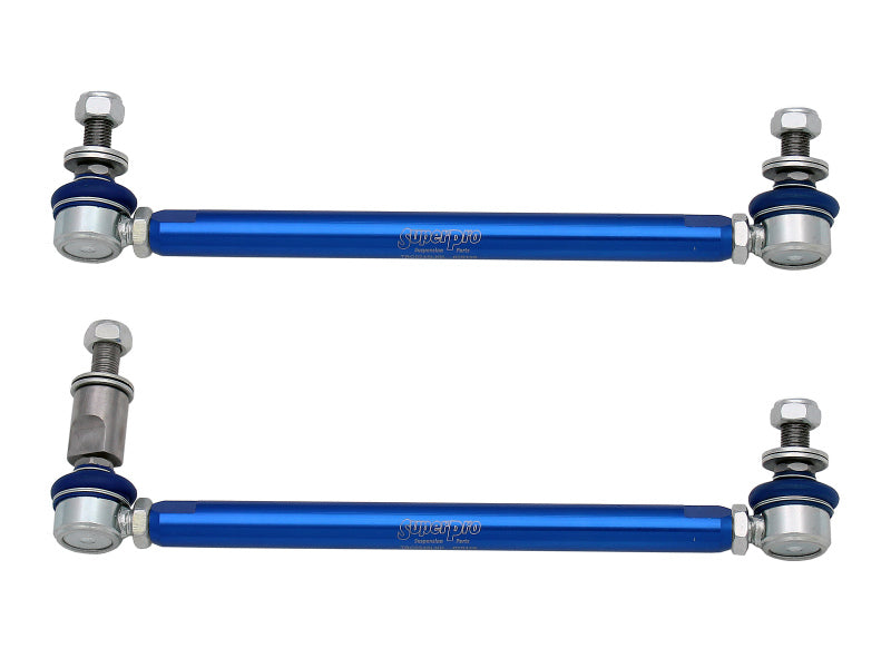 SuperPro 2015 Audi A3 Quattro Premium Front HD Adjustable End Link Set w/ DCC Adapter - TRC4301