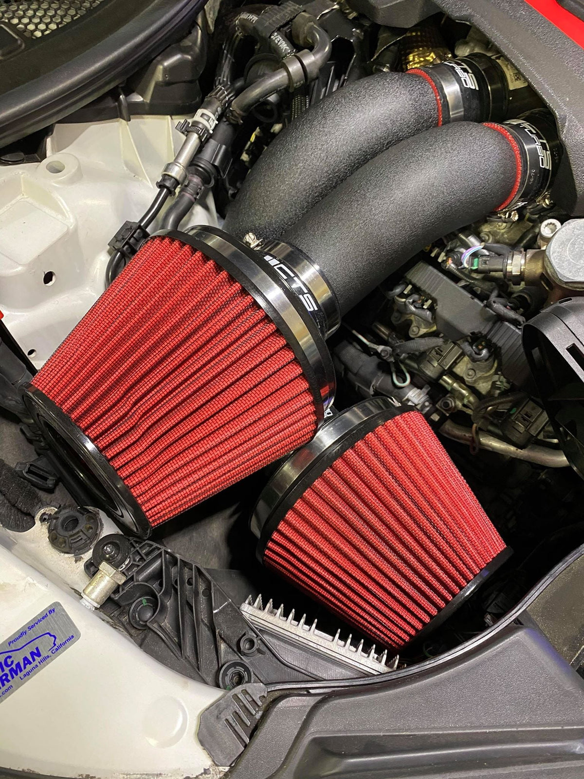 CTS Turbo C7 S6/S7/RS7 Dual 3″ intake Kit with 6″ Velocity Stack