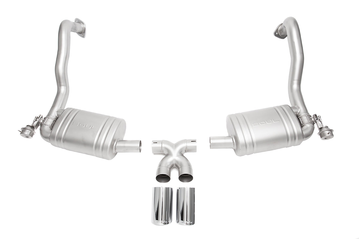 SOUL Porsche 981 GT4 / Boxster Spyder / Clubsport Valved Exhaust System