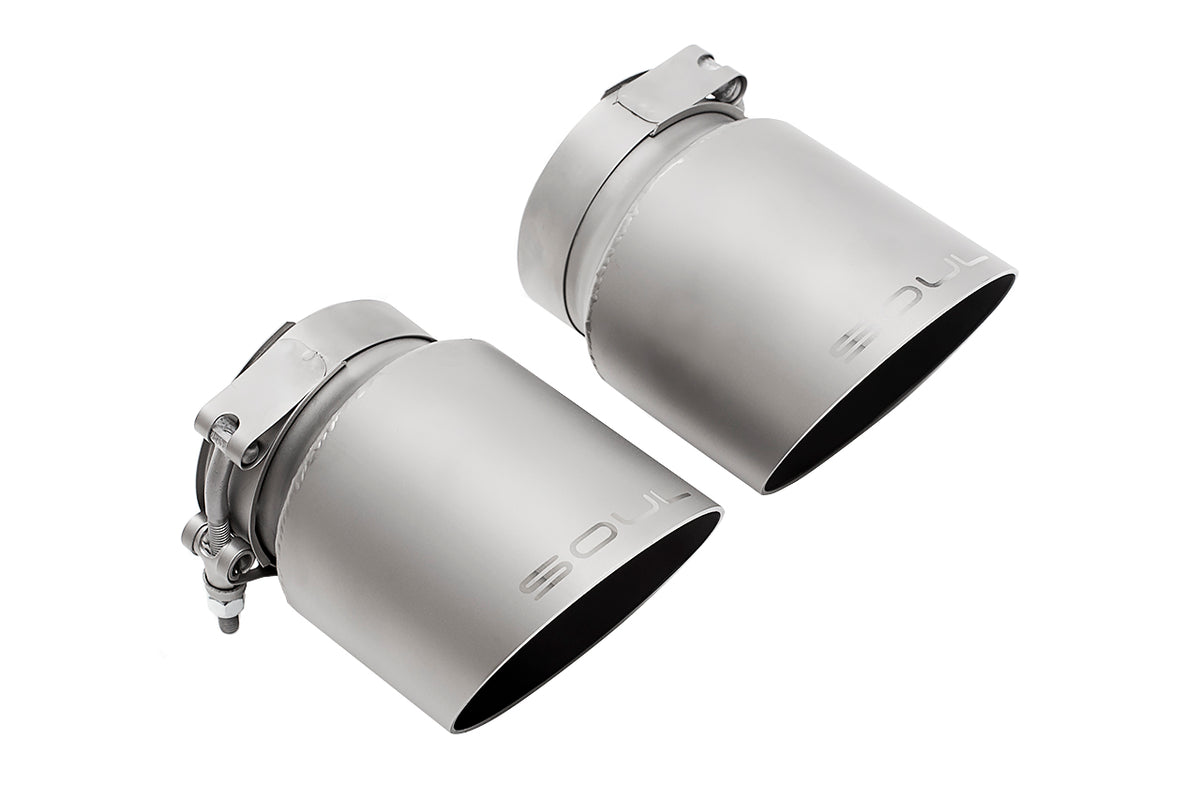 SOUL Porsche 991.2 Carrera (with PSE) Bolt On Exhaust Tips