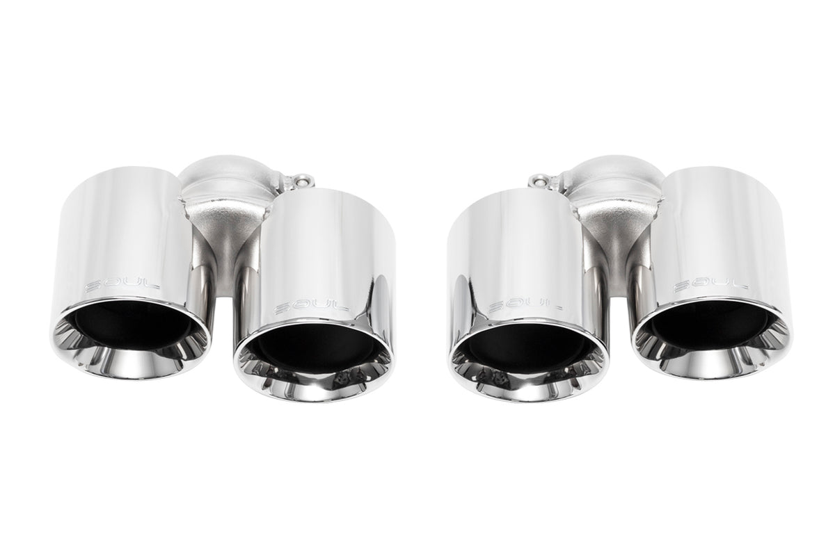 SOUL Porsche 997.1 Carrera Bolt On Exhaust Tips