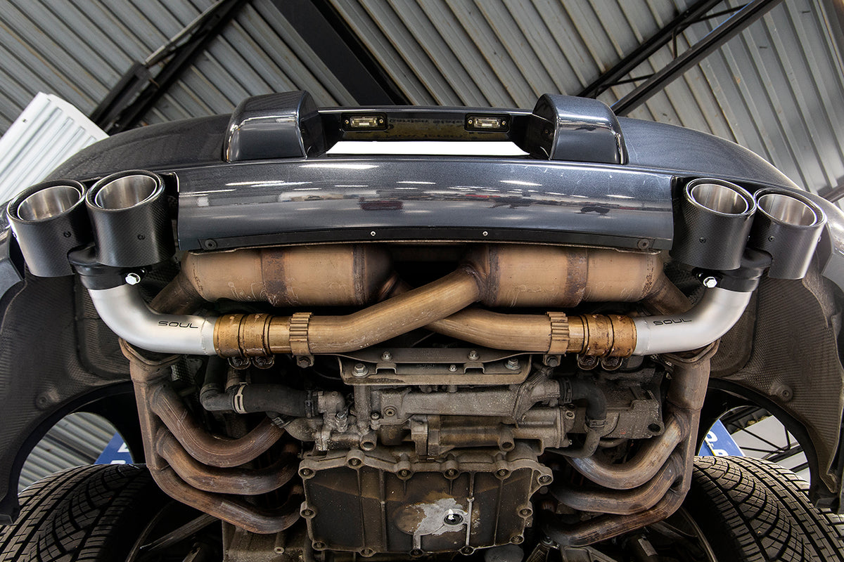 SOUL Porsche 997.1 Carrera Muffler Bypass Pipes