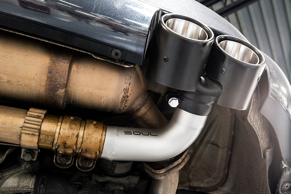 SOUL Porsche 997.1 Carrera Muffler Bypass Pipes