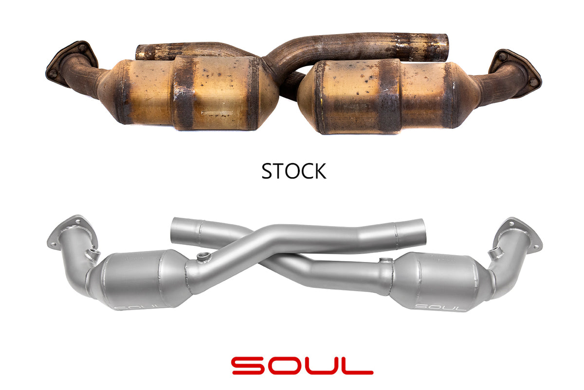 SOUL Porsche 997.1 Carrera Sport Catalytic Converters