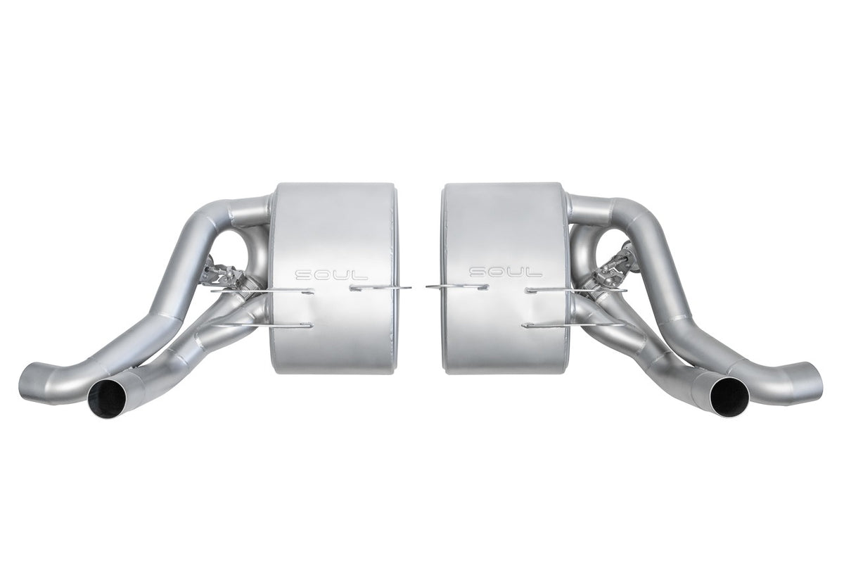 SOUL Porsche 996 Carrera 4S Valved Side Mufflers