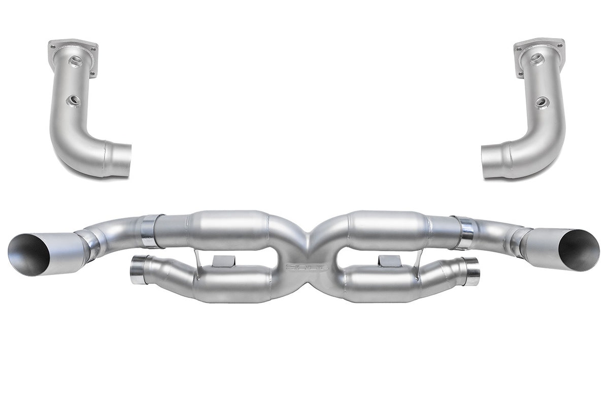 SOUL Porsche 997.2 Turbo Competition X-Pipe Exhaust System