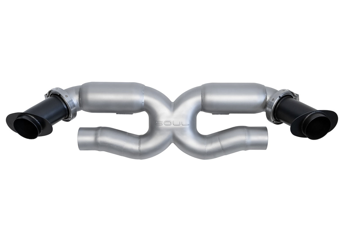 SOUL Porsche 992 Turbo X-Pipe Exhaust System