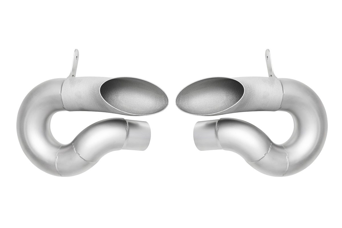 SOUL Porsche 992.2 Turbo S Muffler Bypass Pipes
