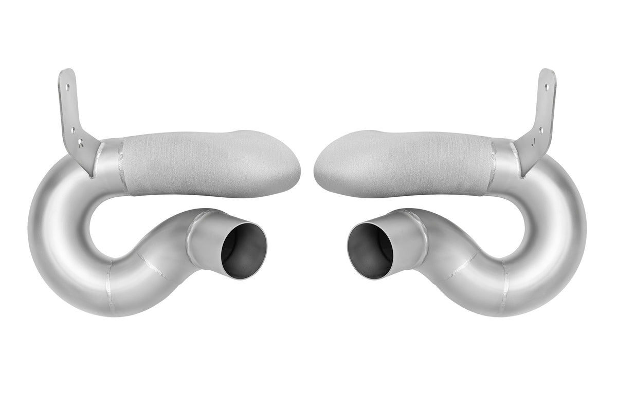 SOUL Porsche 992.2 Turbo S Muffler Bypass Pipes