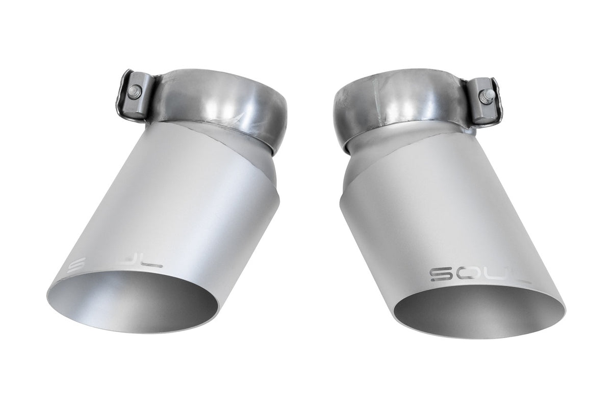 SOUL Porsche 997.2 Turbo GT2 Style Bolt On Exhaust Tips