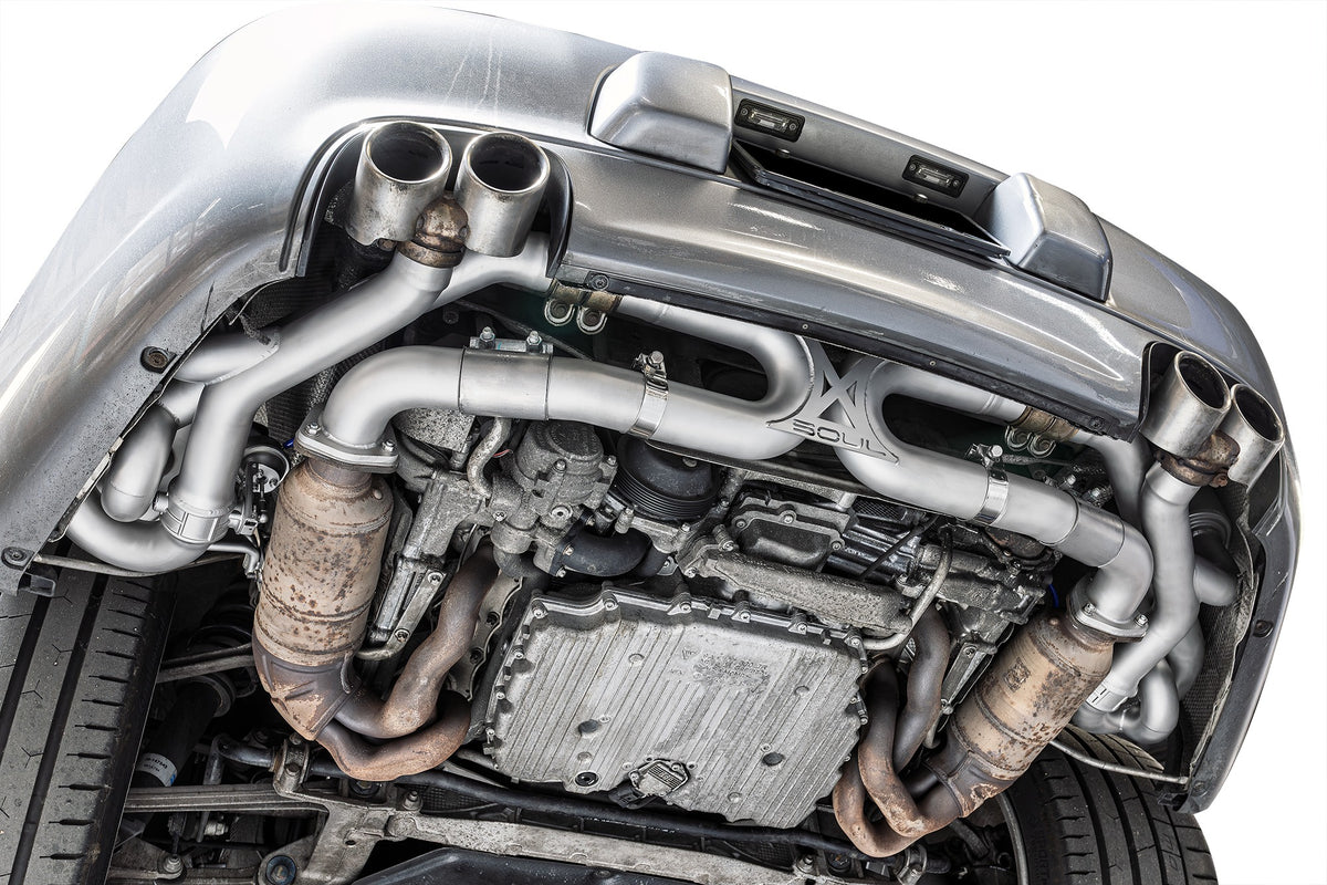 SOUL Porsche 997.2 Carrera Valved Side Mufflers