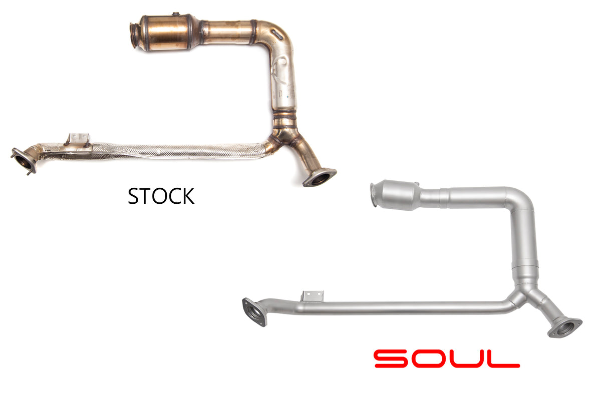 SOUL 718 Boxster / Cayman Sport Catalytic Converter Downpipe
