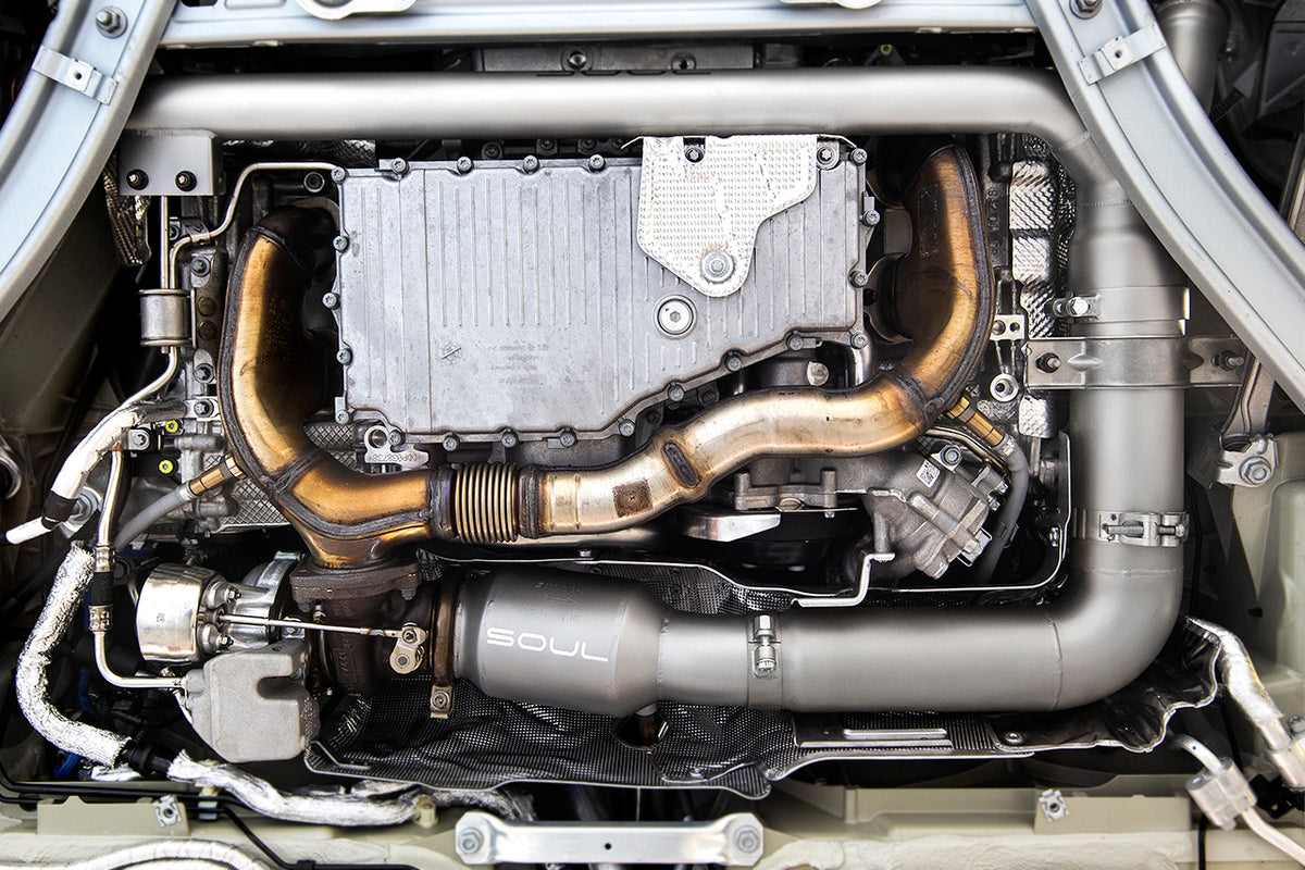 SOUL 718 Boxster / Cayman Sport Catalytic Converter Downpipe