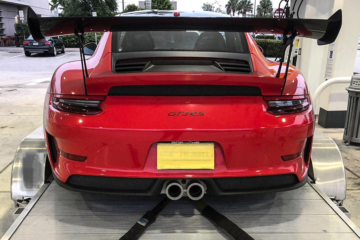 SOUL Porsche 991 GT3 / GT3 RS Bolt-On Resonated Turn Down Exhaust Tips