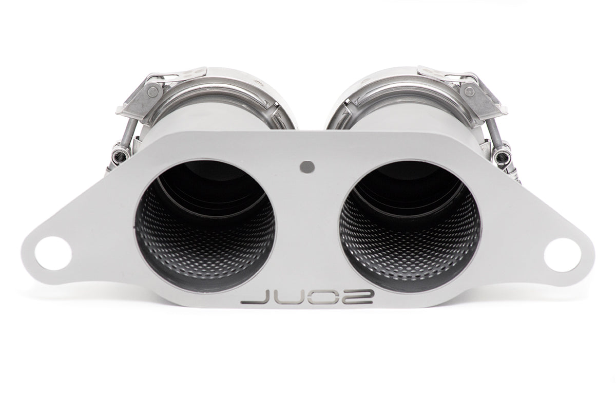 SOUL Porsche 991 GT3 / GT3 RS Bolt-On Resonated Turn Down Exhaust Tips