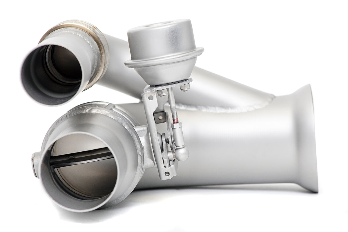 SOUL Porsche 997 GT3 Valved Side Muffler Bypass Pipes