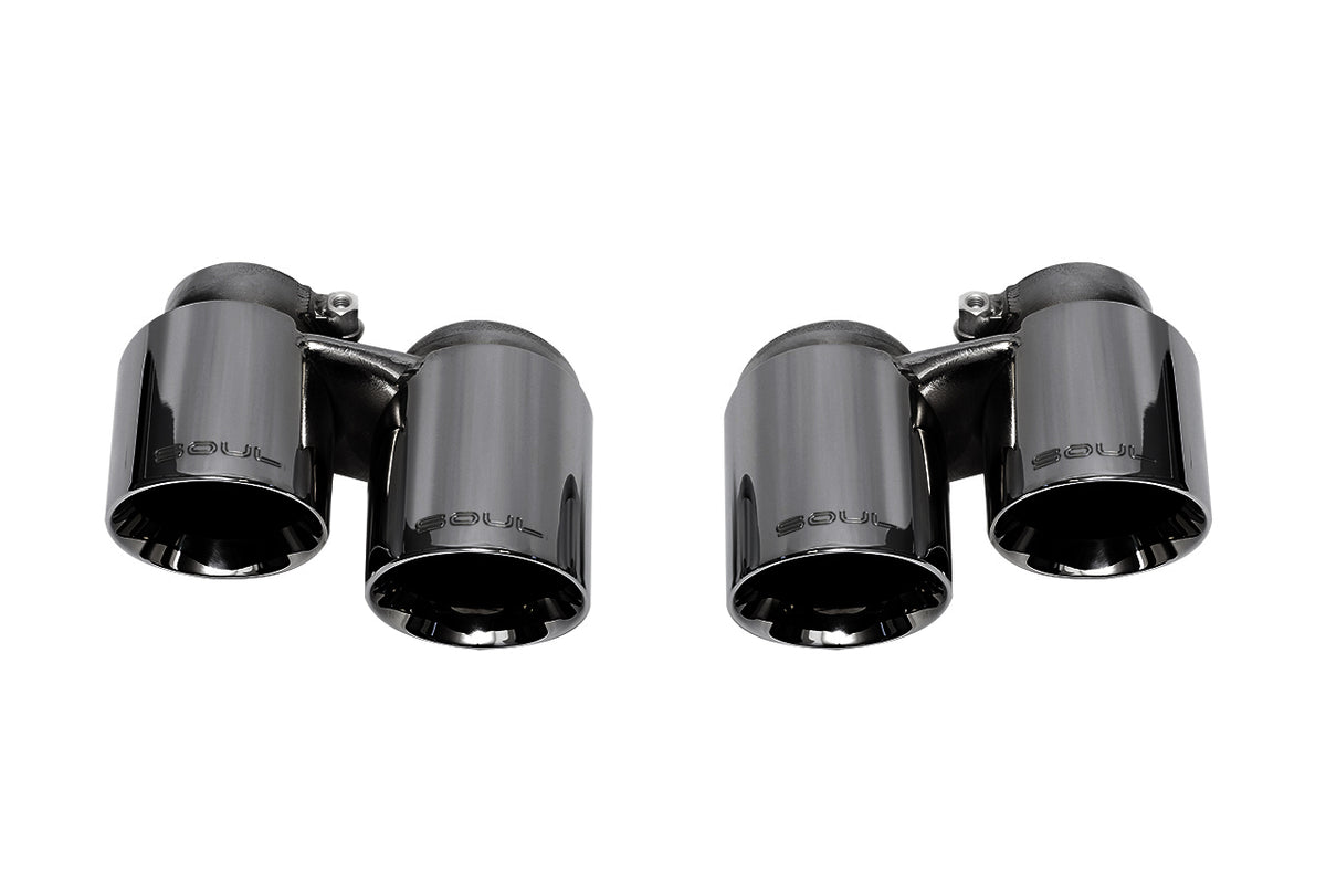 SOUL Porsche 991.1 Base with PSE / S / GTS Carrera Bolt On Exhaust Tips