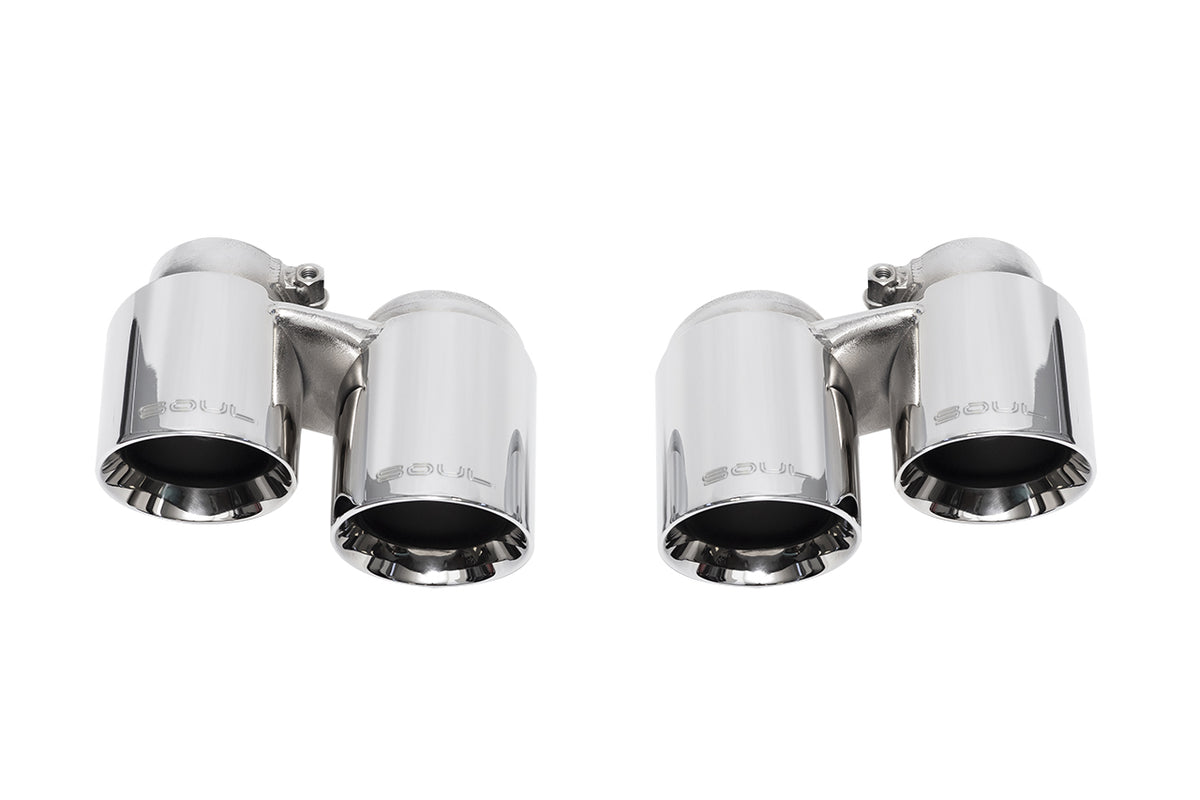 SOUL Porsche 991.1 Base with PSE / S / GTS Carrera Bolt On Exhaust Tips