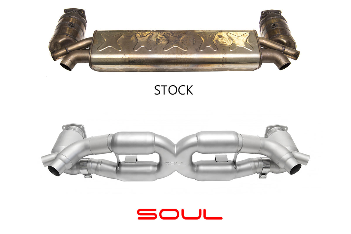 SOUL Porsche 991 Turbo Sport X-Pipe Exhaust System