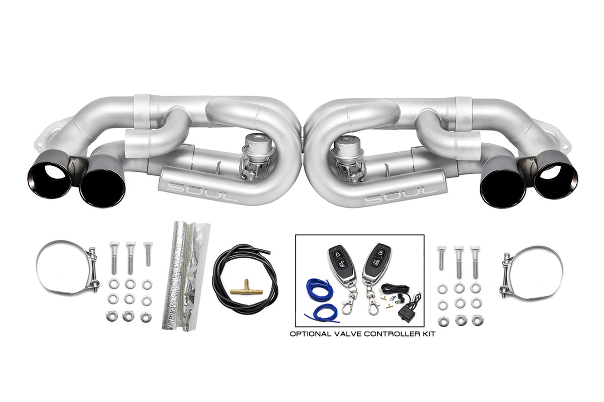 SOUL Porsche 991.1 Base with PSE / S / GTS Carrera Valved Performance Exhaust System