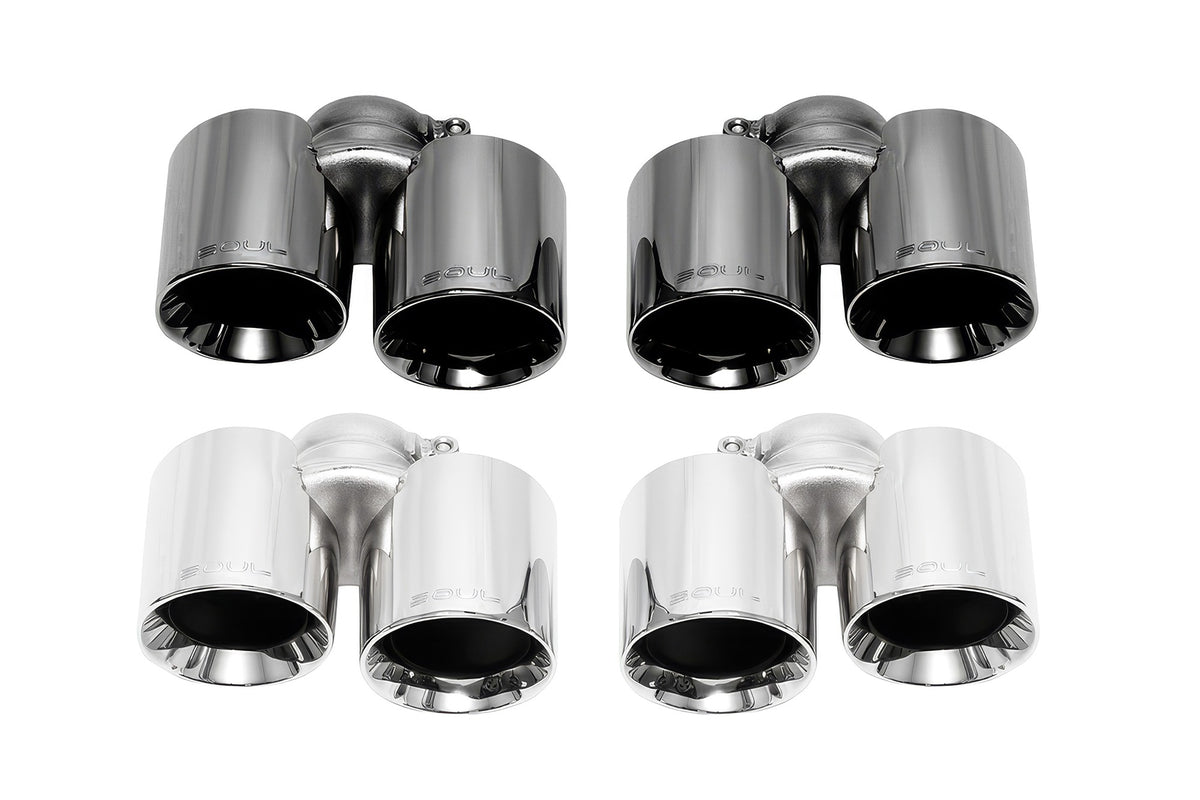 SOUL Porsche 991.1 Carrera Base (without PSE) Bolt On Exhaust Tips