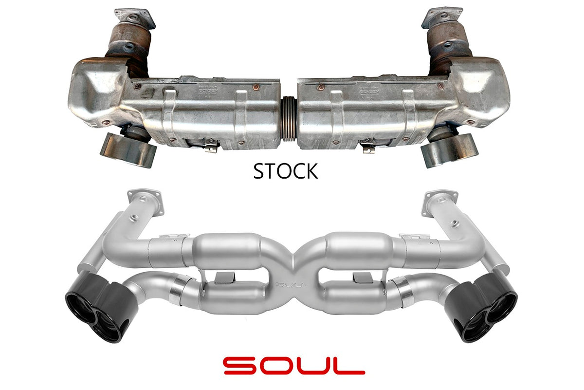 SOUL Porsche 996 Turbo Competition X-Pipe Exhaust System
