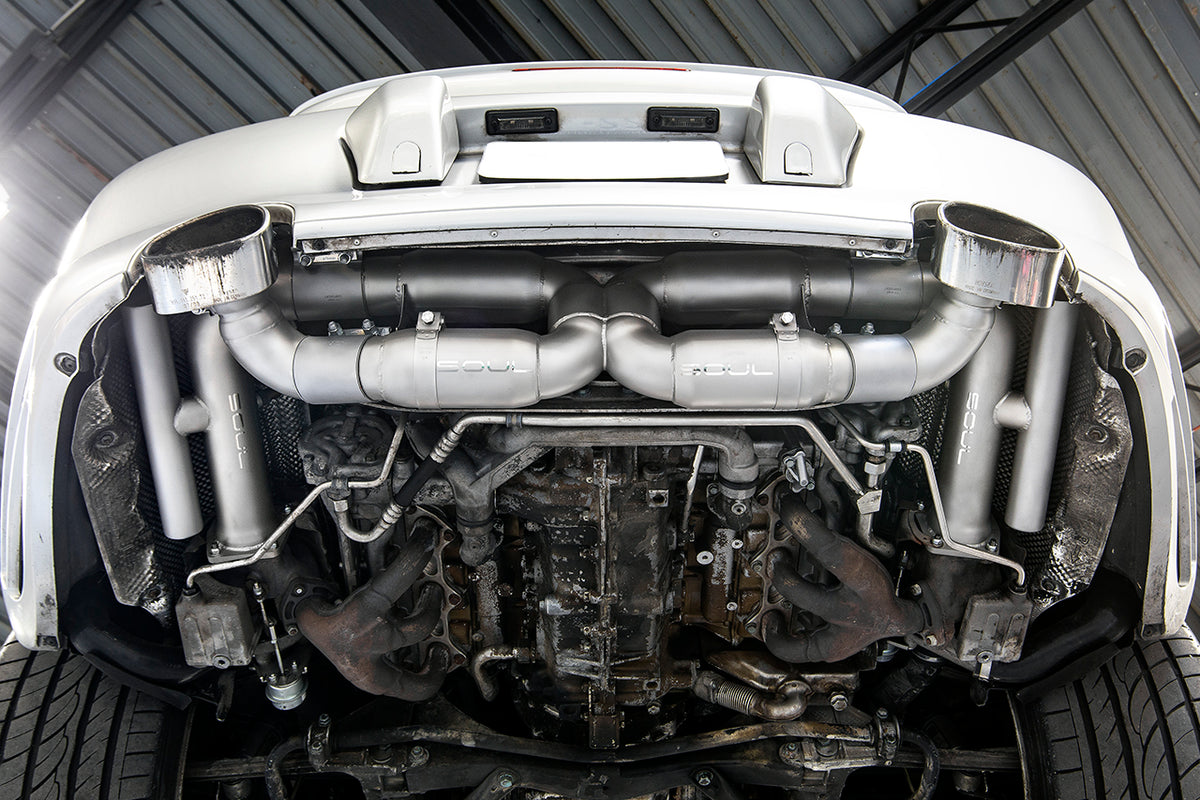SOUL Porsche 996 Turbo Competition X-Pipe Exhaust System
