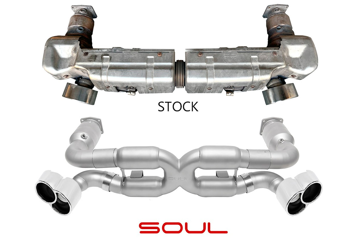 SOUL Porsche 996 Turbo Sport X-Pipe Exhaust System