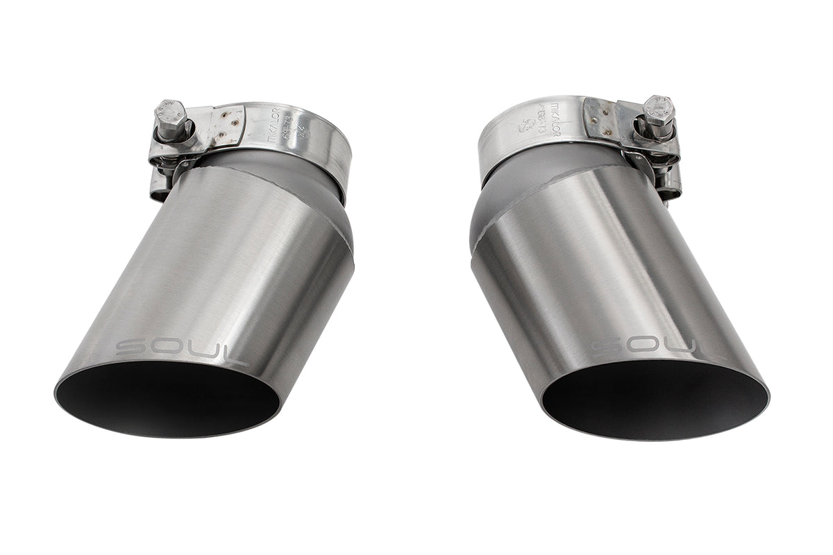 SOUL Porsche 997.1 Turbo GT2 Style Bolt On Exhaust Tips